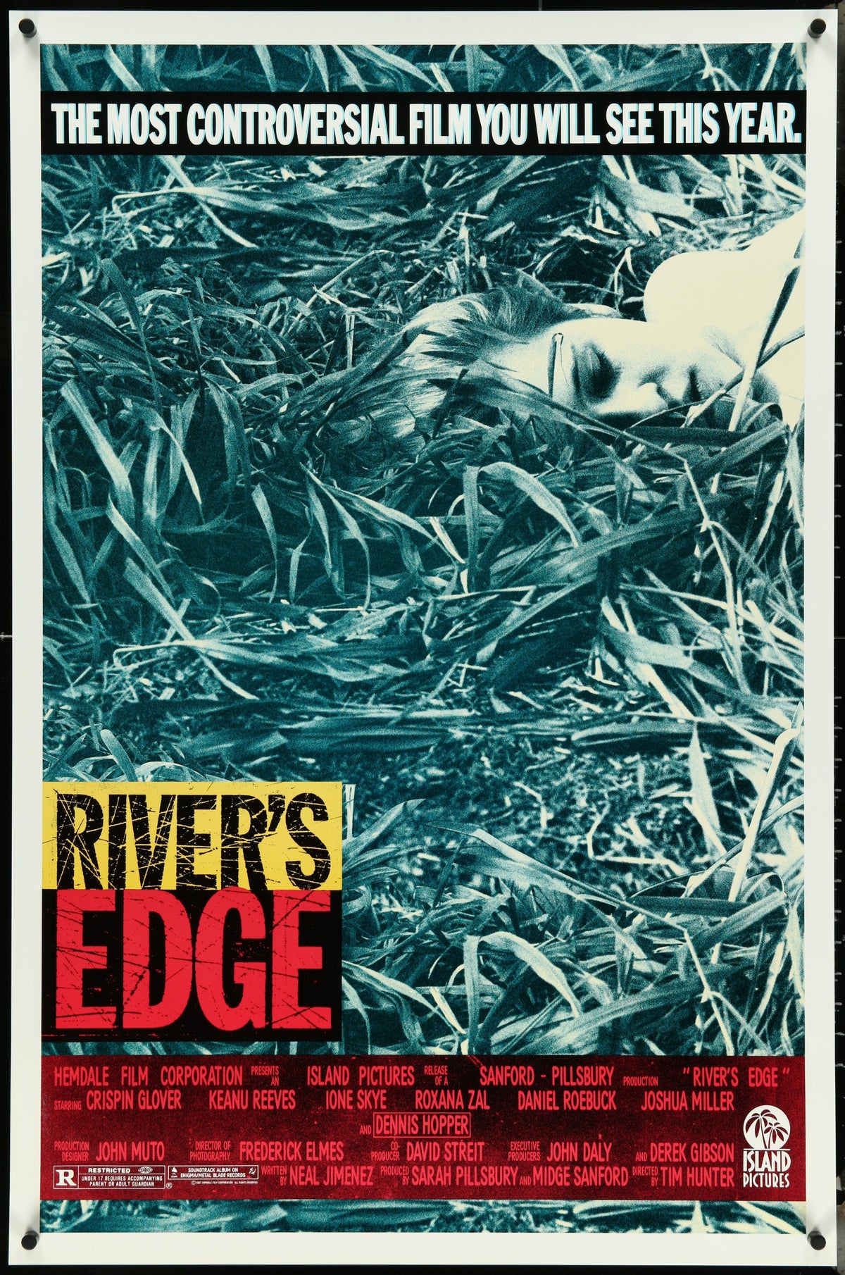 River&#39;s Edge 1 Sheet (27x41) Original Vintage Movie Poster