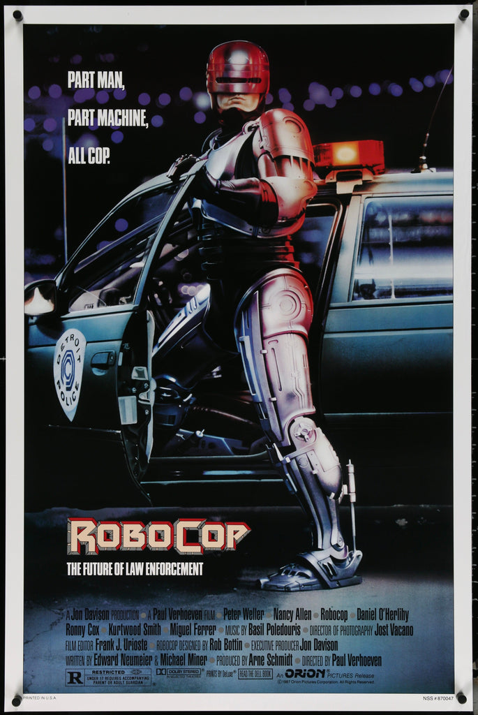 Robocop 1 Sheet (27x41) Original Vintage Movie Poster