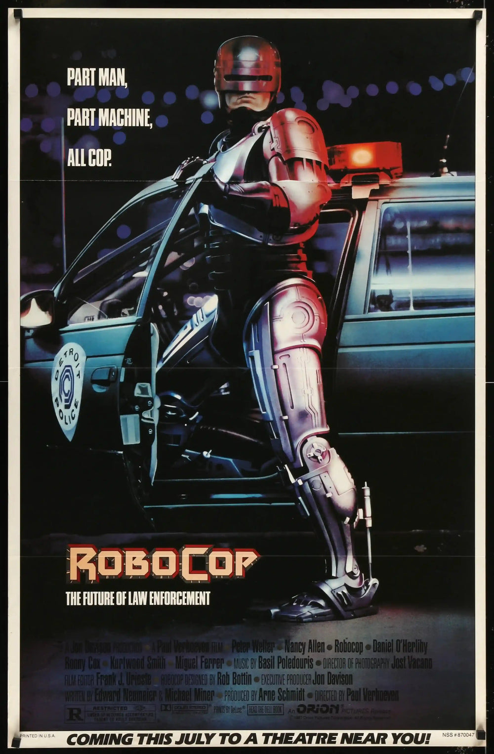 Robocop Original Vintage Movie Poster