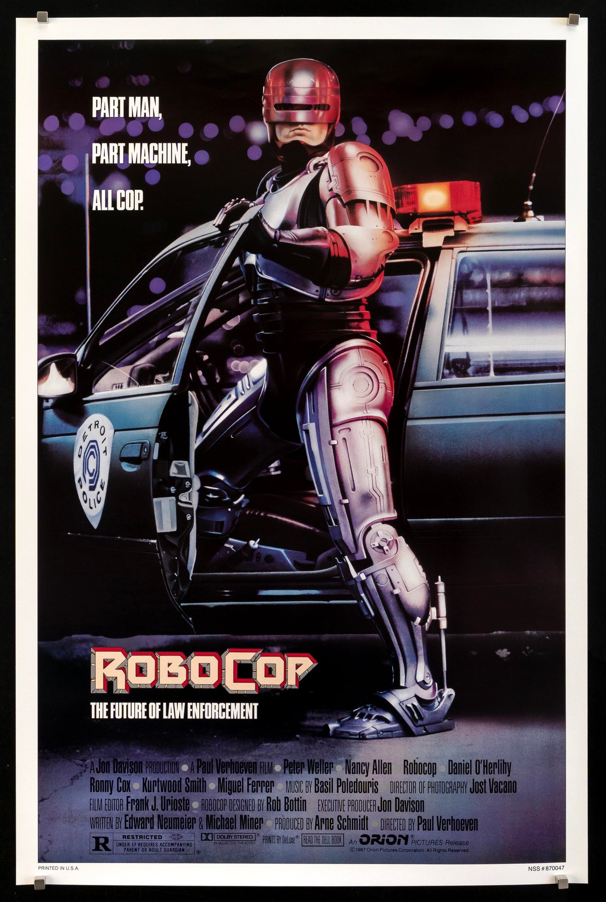 Robocop Original Vintage Movie Poster