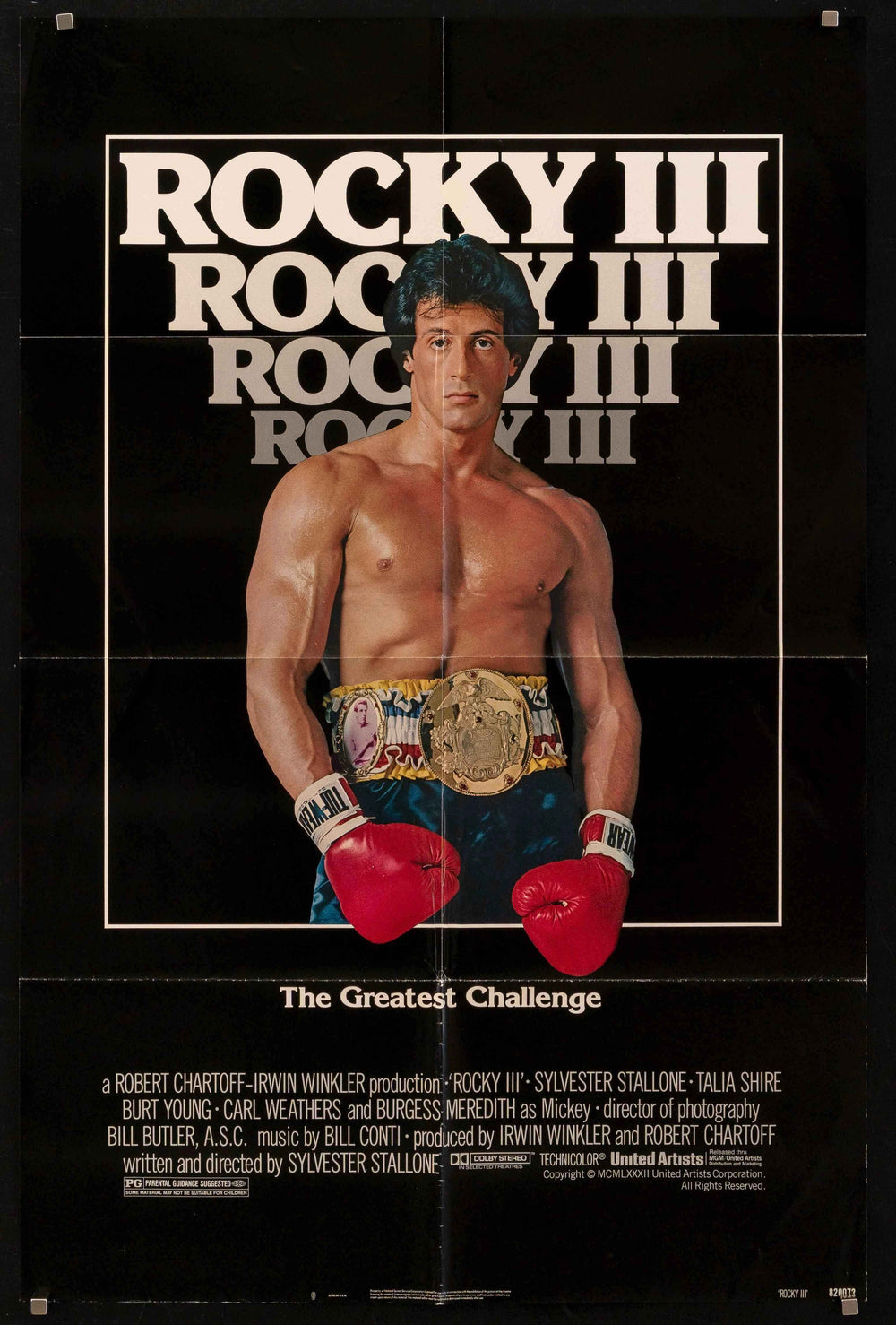 Rocky 3 Original Vintage Movie Poster