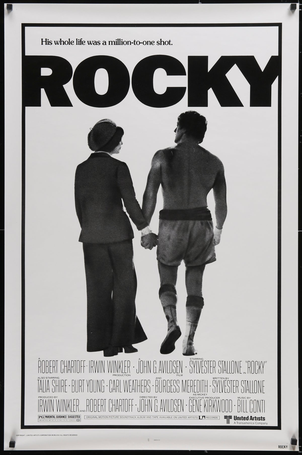 Rocky 1 Sheet (27x41) Original Vintage Movie Poster