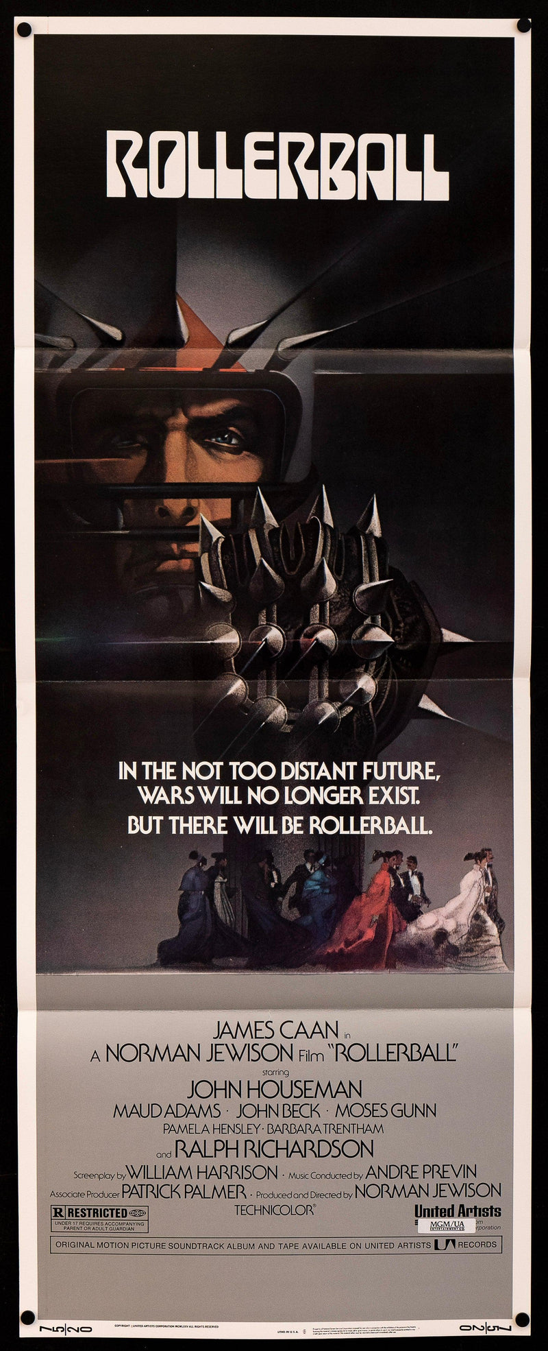 Rollerball Insert (14x36) Original Vintage Movie Poster