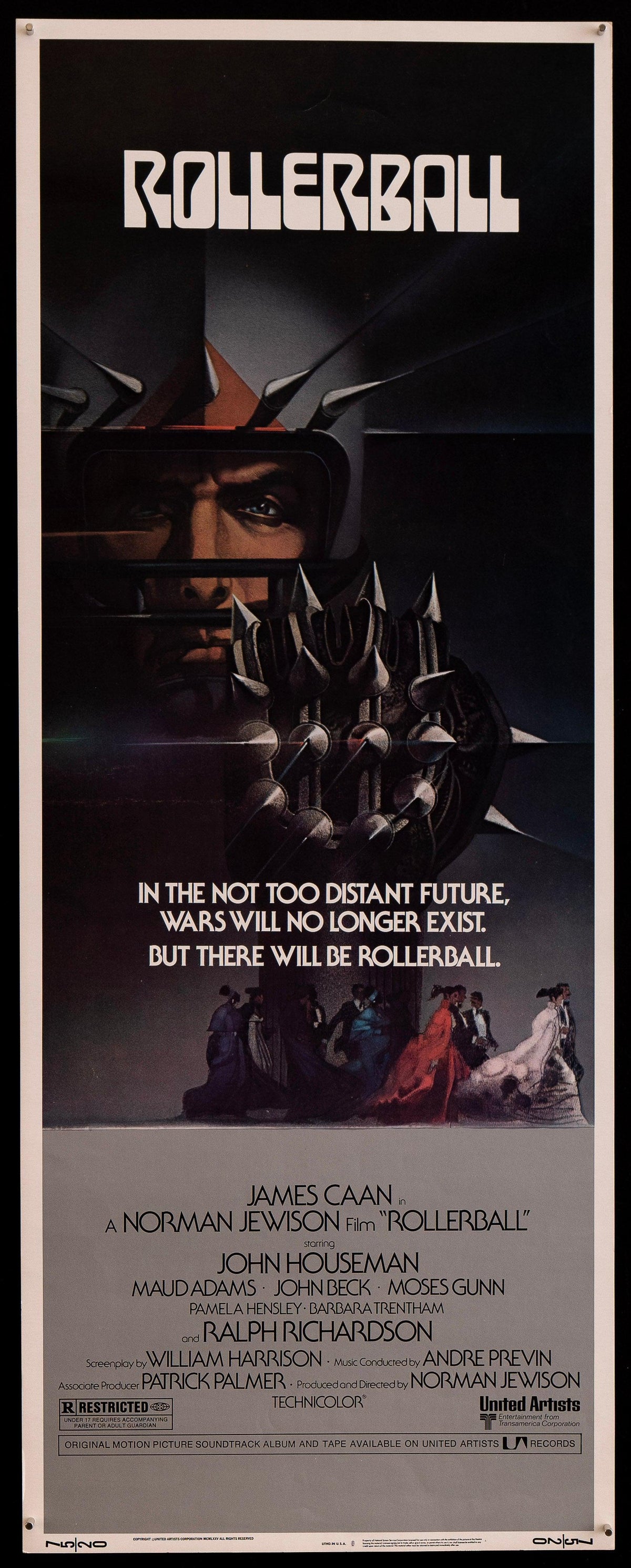 Rollerball Insert (14x36) Original Vintage Movie Poster