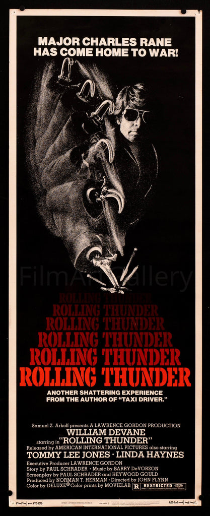 Rolling Thunder Insert (14x36) Original Vintage Movie Poster