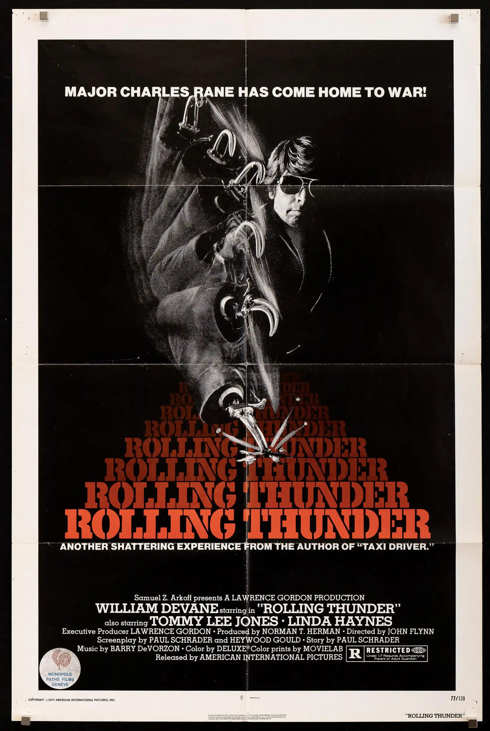 Rolling Thunder Original Vintage Movie Poster