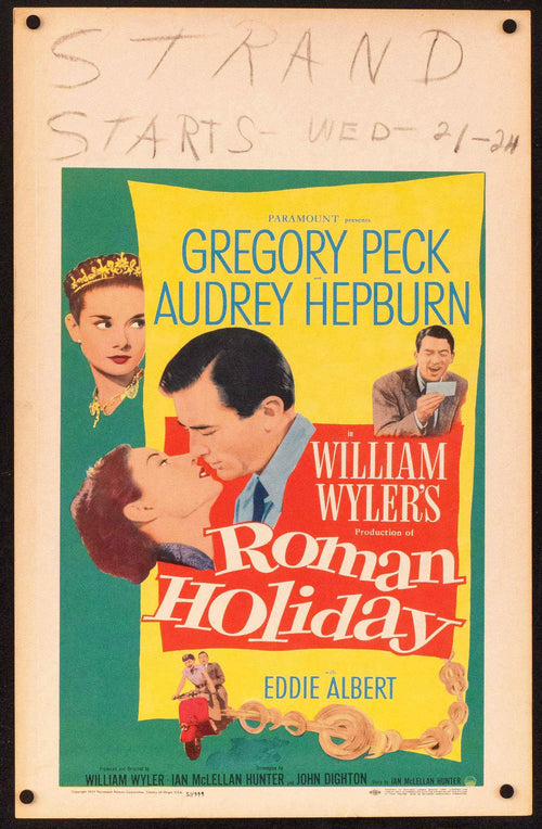 Roman Holiday Original Vintage Movie Poster