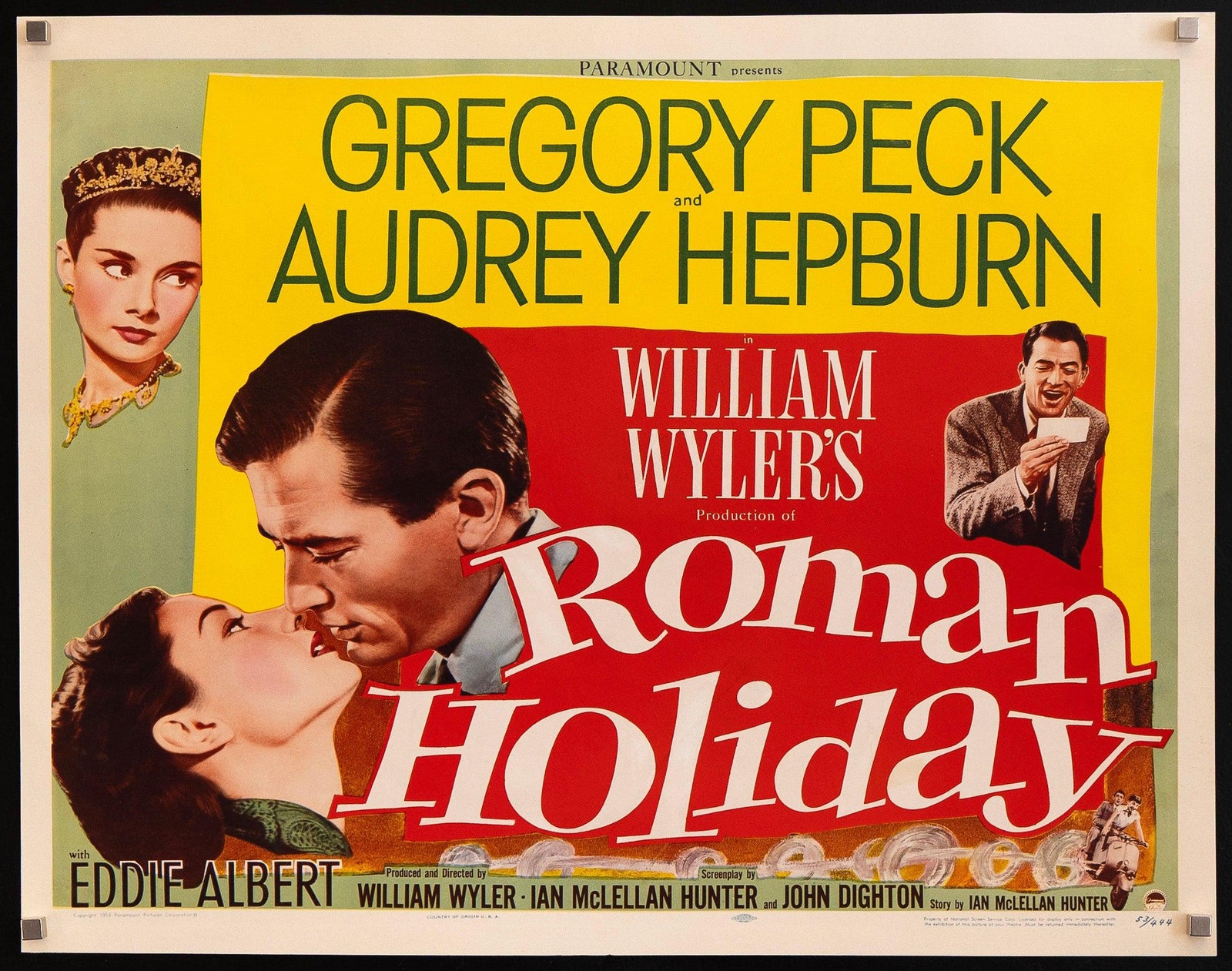 Roman Holiday Original Vintage Movie Poster