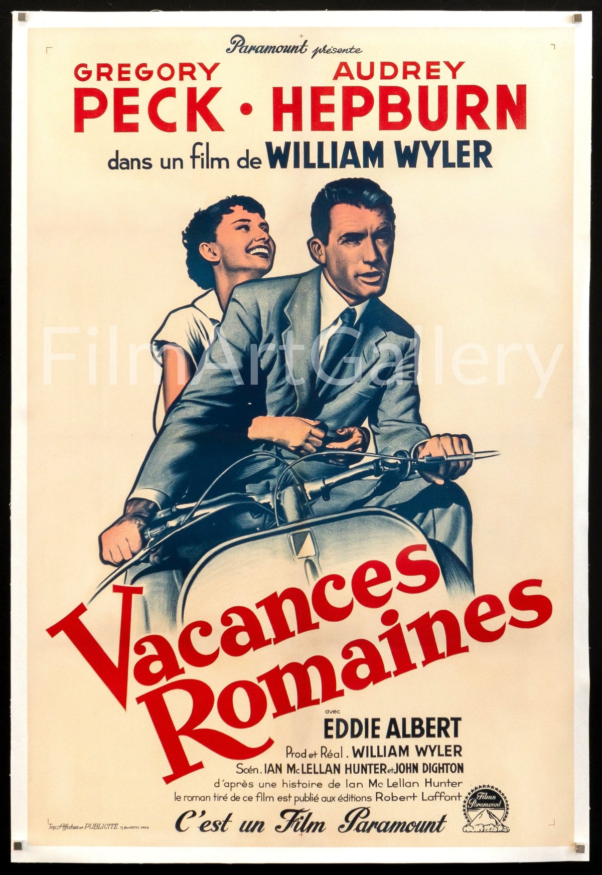 Roman Holiday Original Vintage Movie Poster