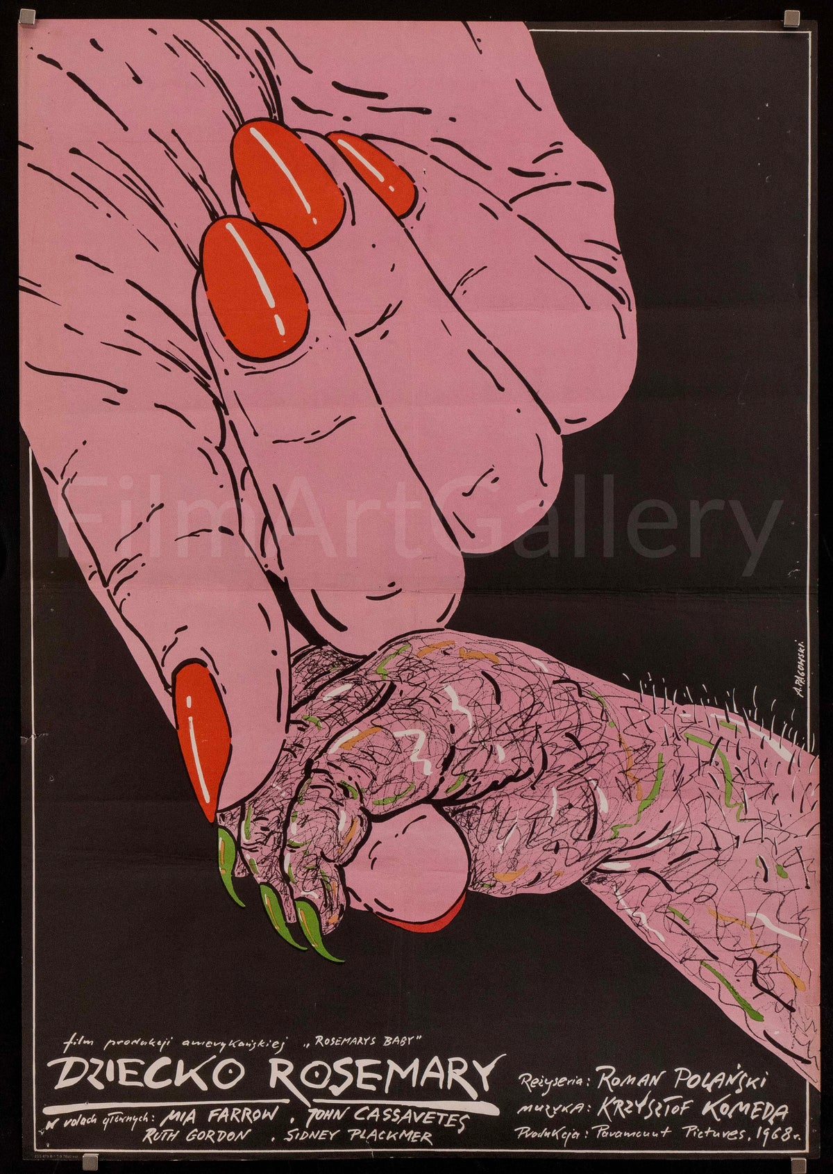 Rosemary&#39;s Baby Original Vintage Movie Poster