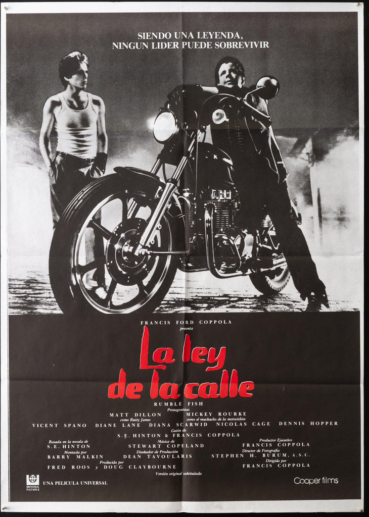 Rumble Fish Original Vintage Movie Poster