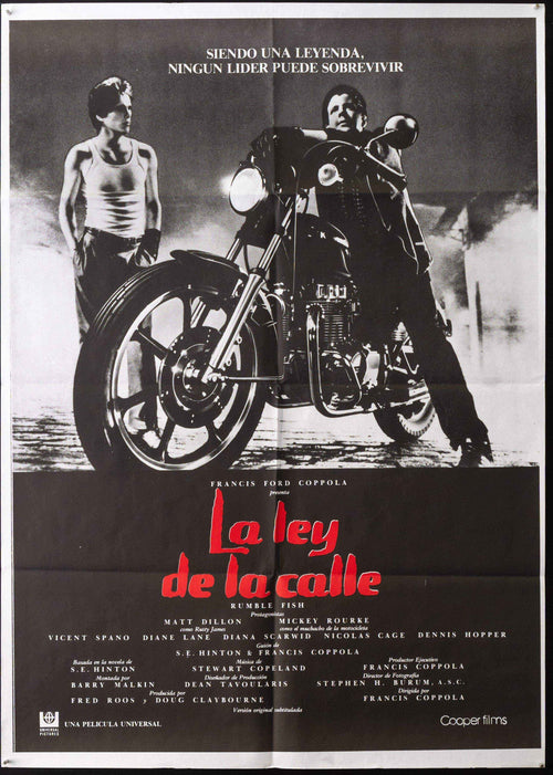 Rumble Fish Original Vintage Movie Poster