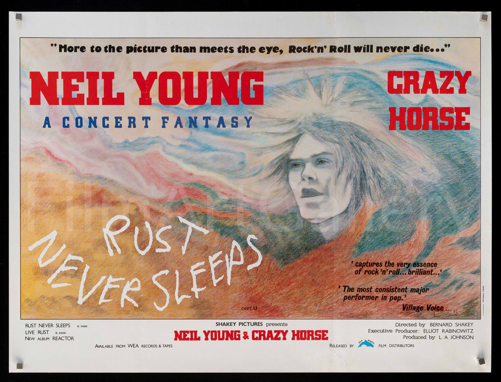 Rust Never Sleeps Original Vintage Movie Poster