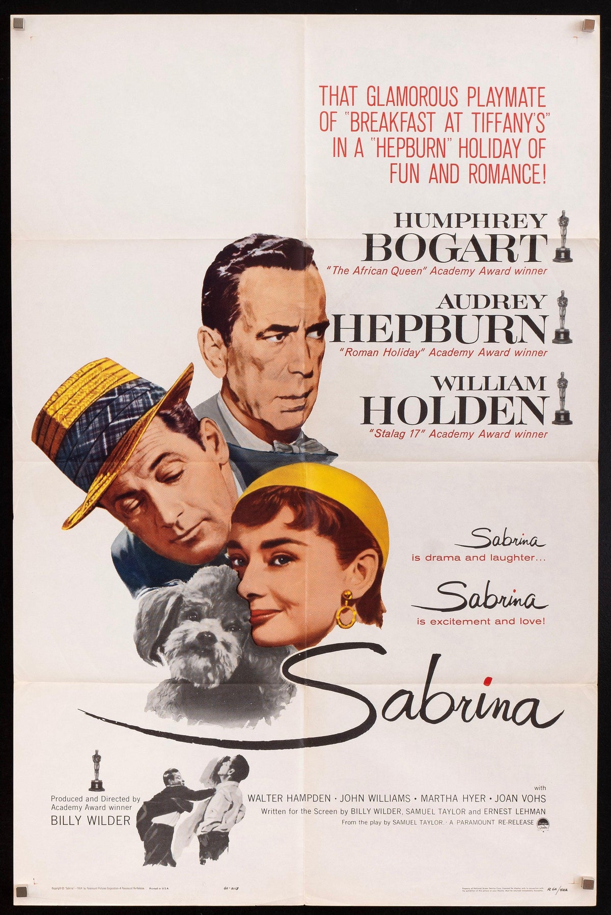 Sabrina Original Vintage Movie Poster