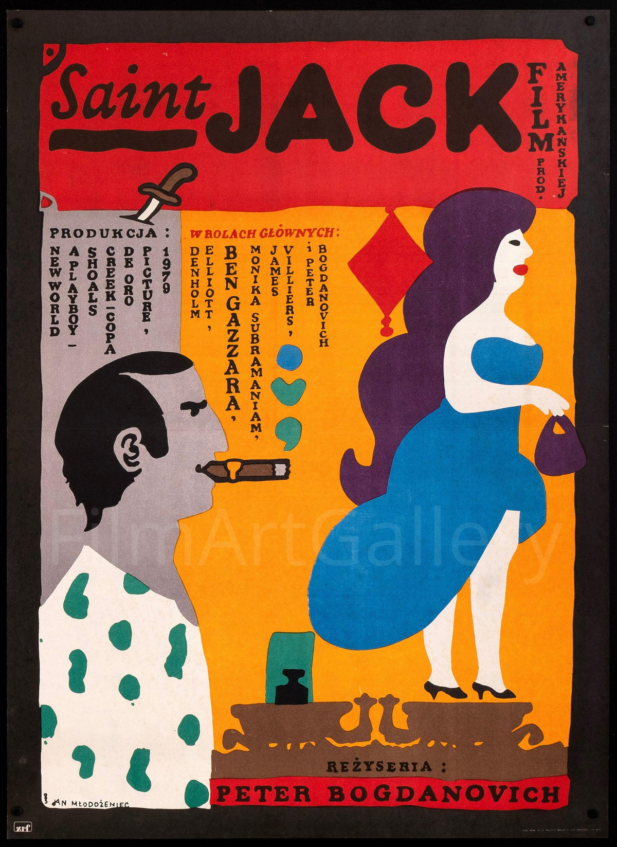 Saint Jack Polish B1 (26x38) Original Vintage Movie Poster