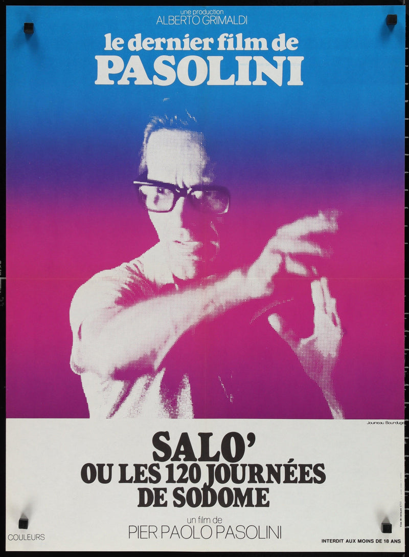 Salo French small (23x32) Original Vintage Movie Poster