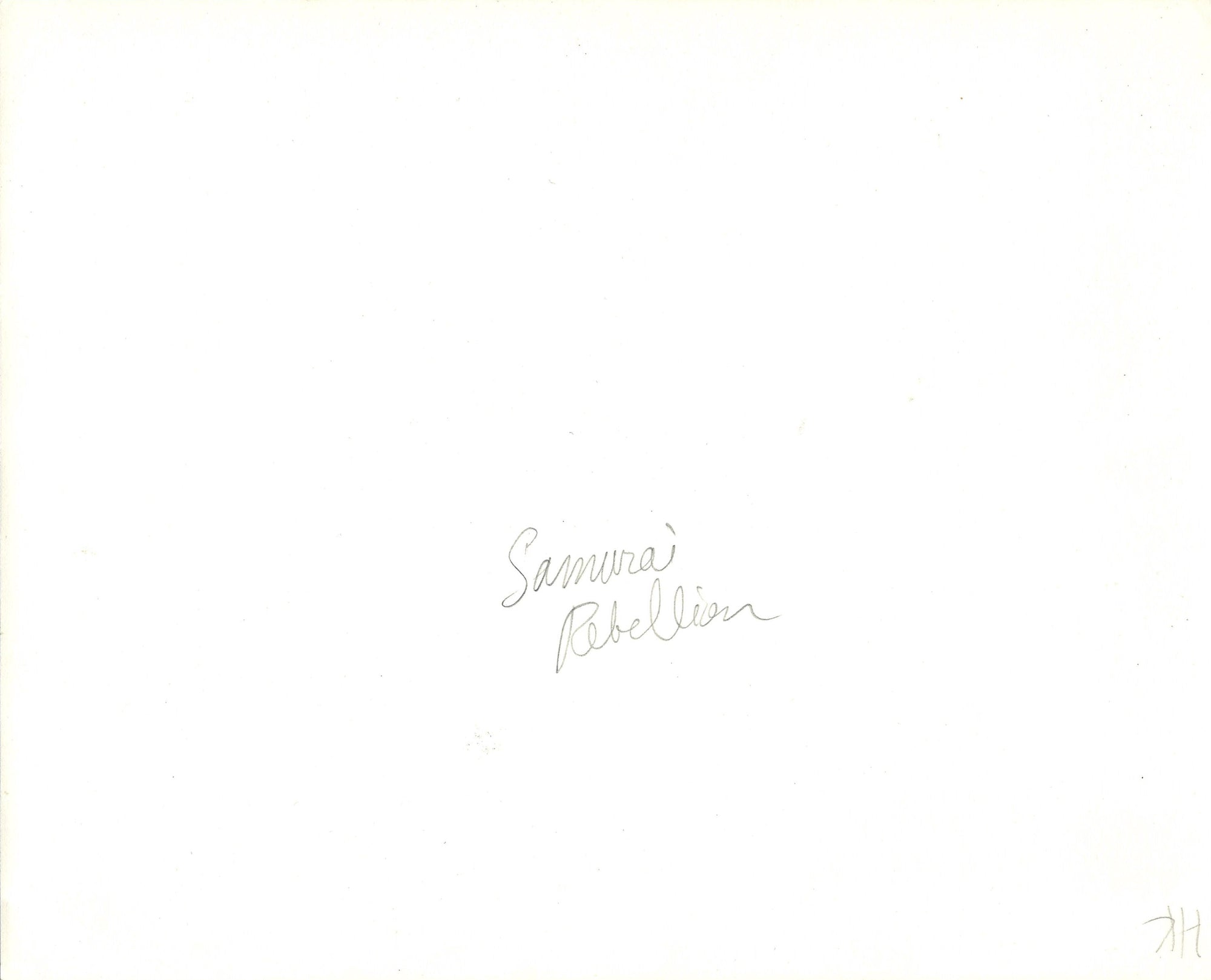 Samurai Rebellion Original Vintage Movie Poster