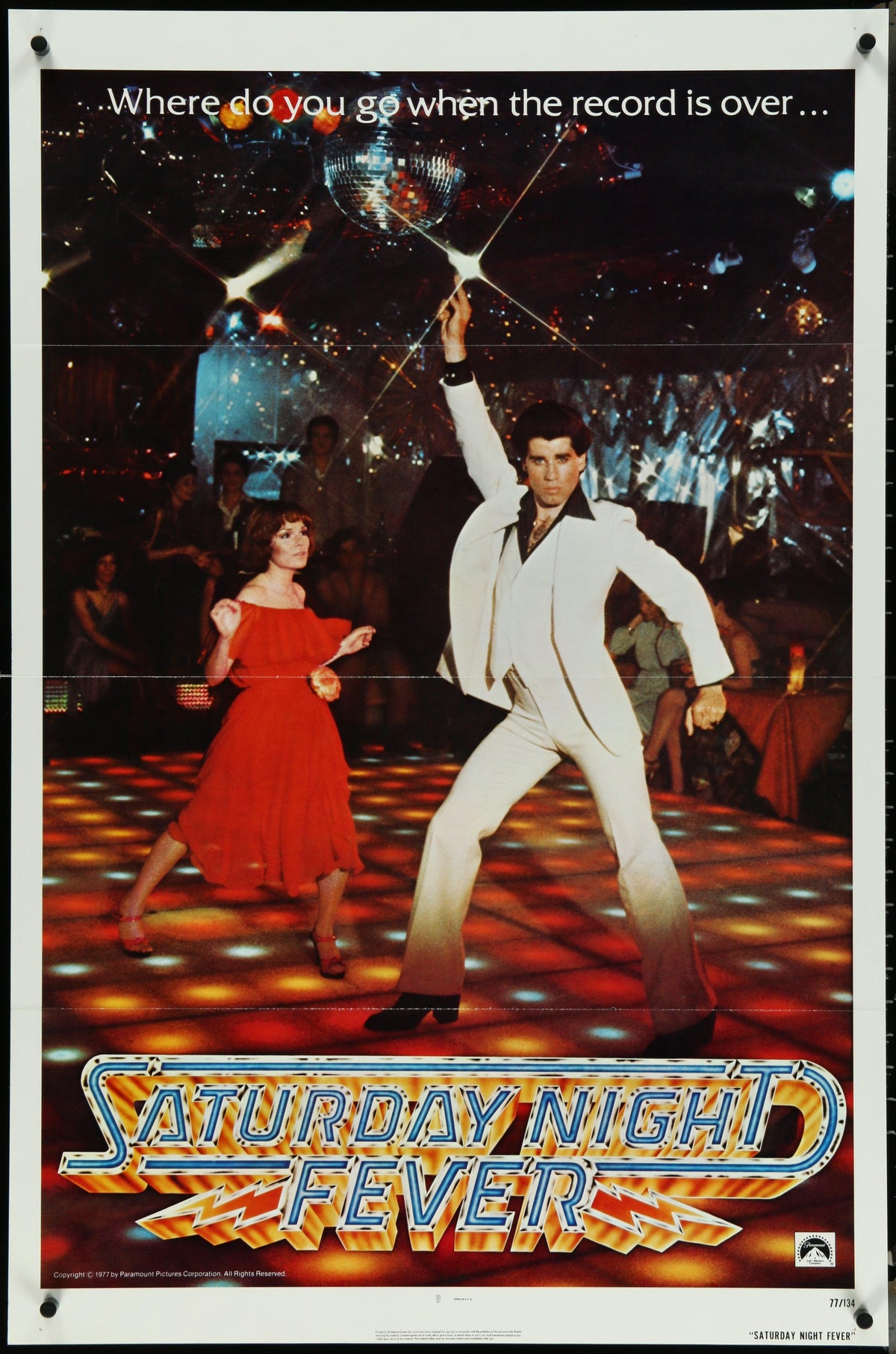 Saturday Night Fever 1 Sheet (27x41) Original Vintage Movie Poster