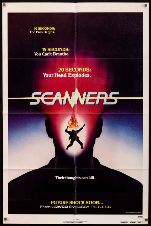 Scanners Original Vintage Movie Poster