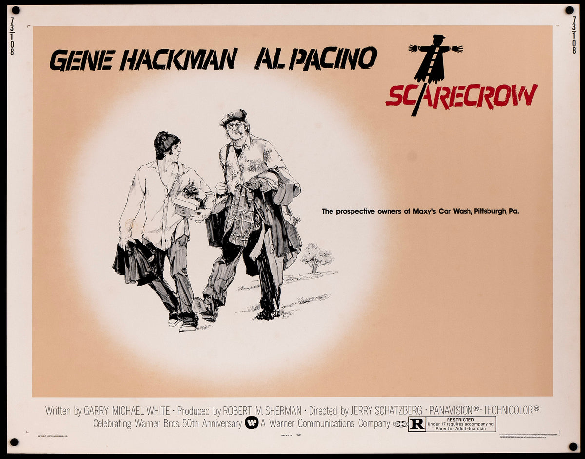 Scarecrow Half sheet (22x28) Original Vintage Movie Poster