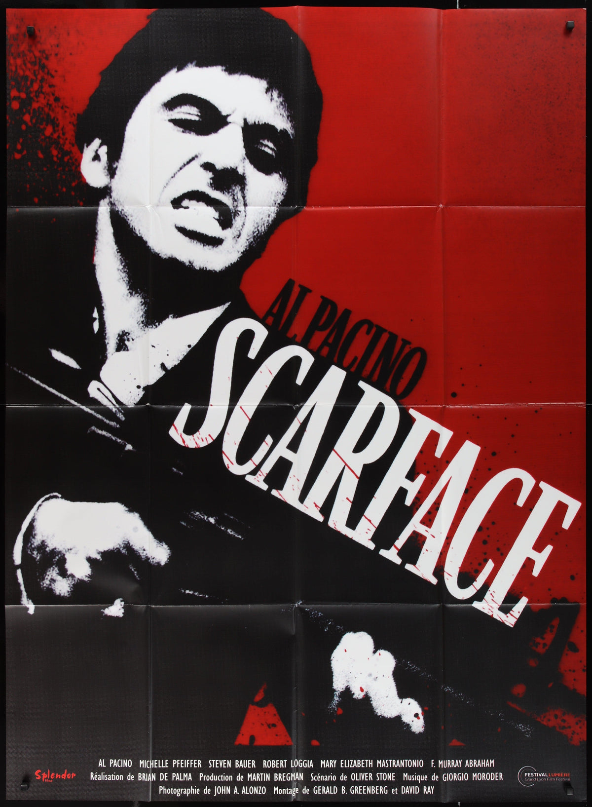 Scarface French 1 panel (47x63) Original Vintage Movie Poster