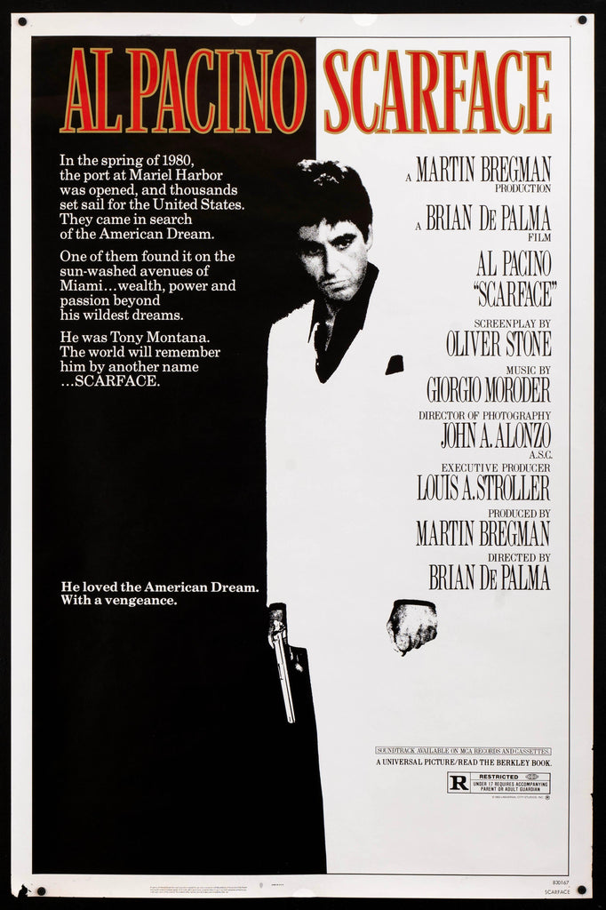 Scarface Original Vintage Movie Poster