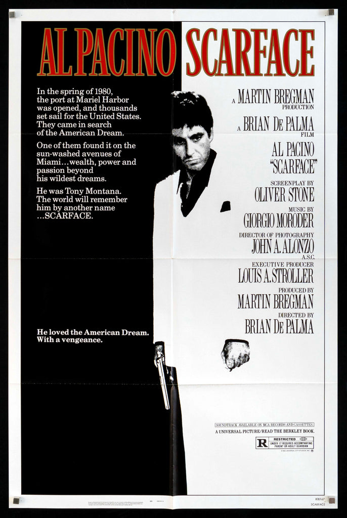 Scarface Original Vintage Movie Poster