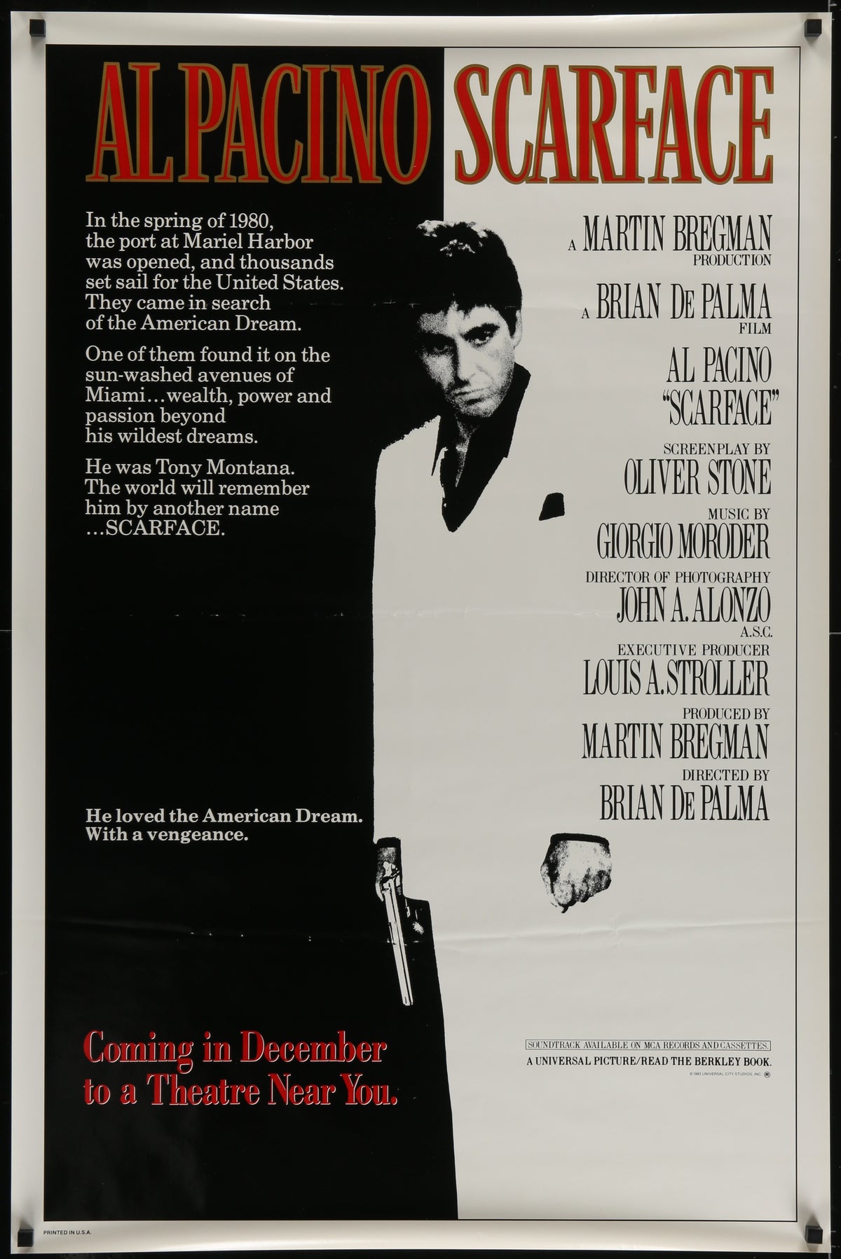 Scarface Original Vintage Movie Poster
