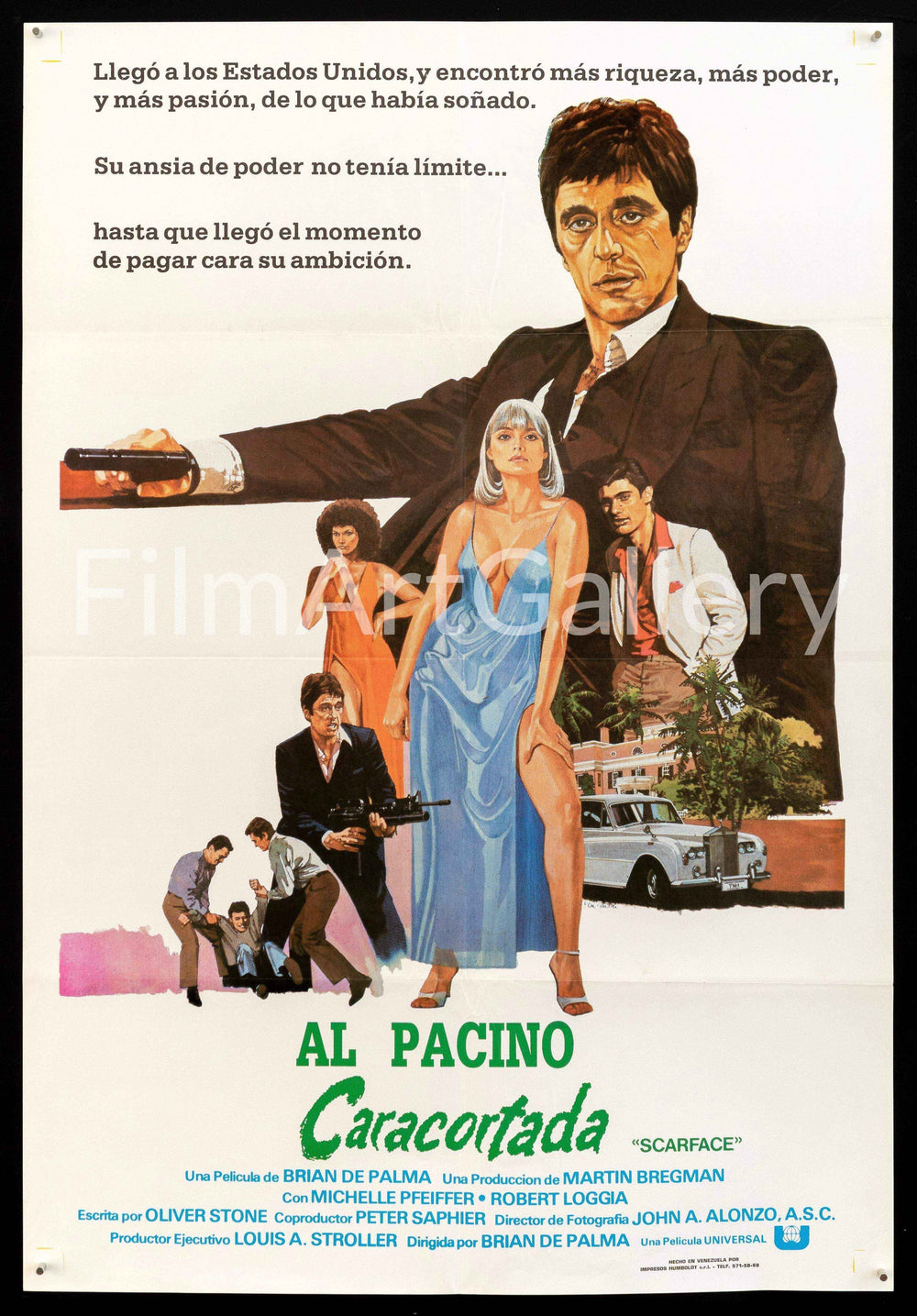 Scarface Original Vintage Movie Poster