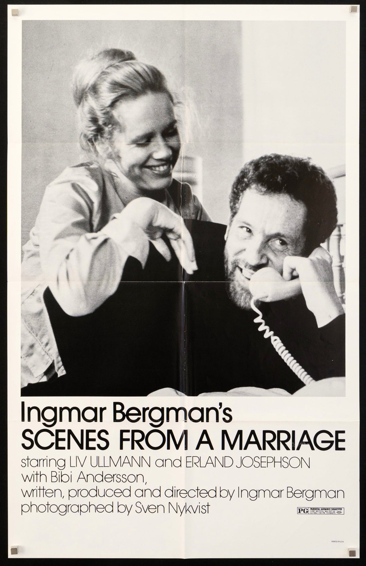 Scenes from a Marriage 1 Sheet (27x41) Original Vintage Movie Poster