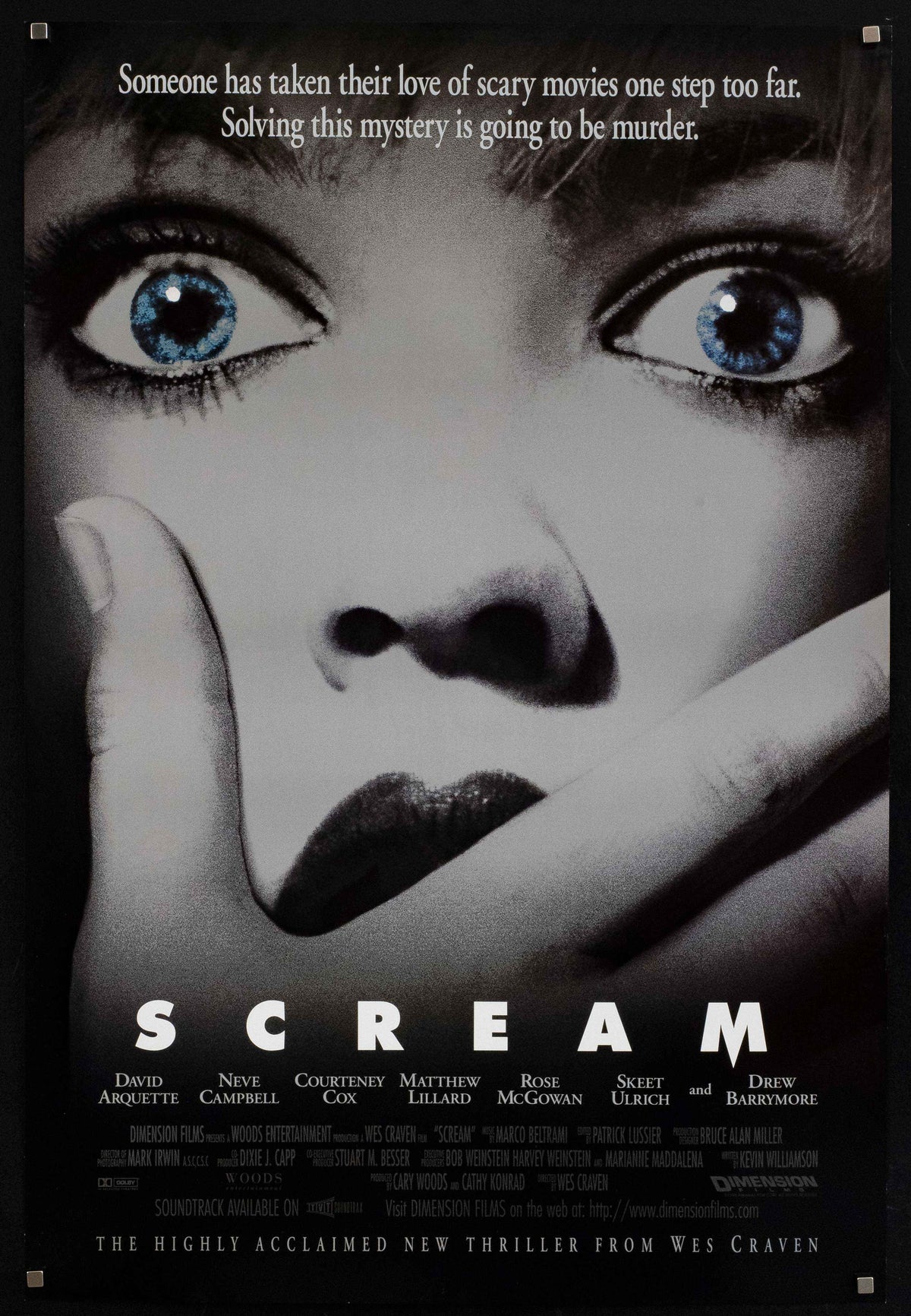 Scream Original Vintage Movie Poster