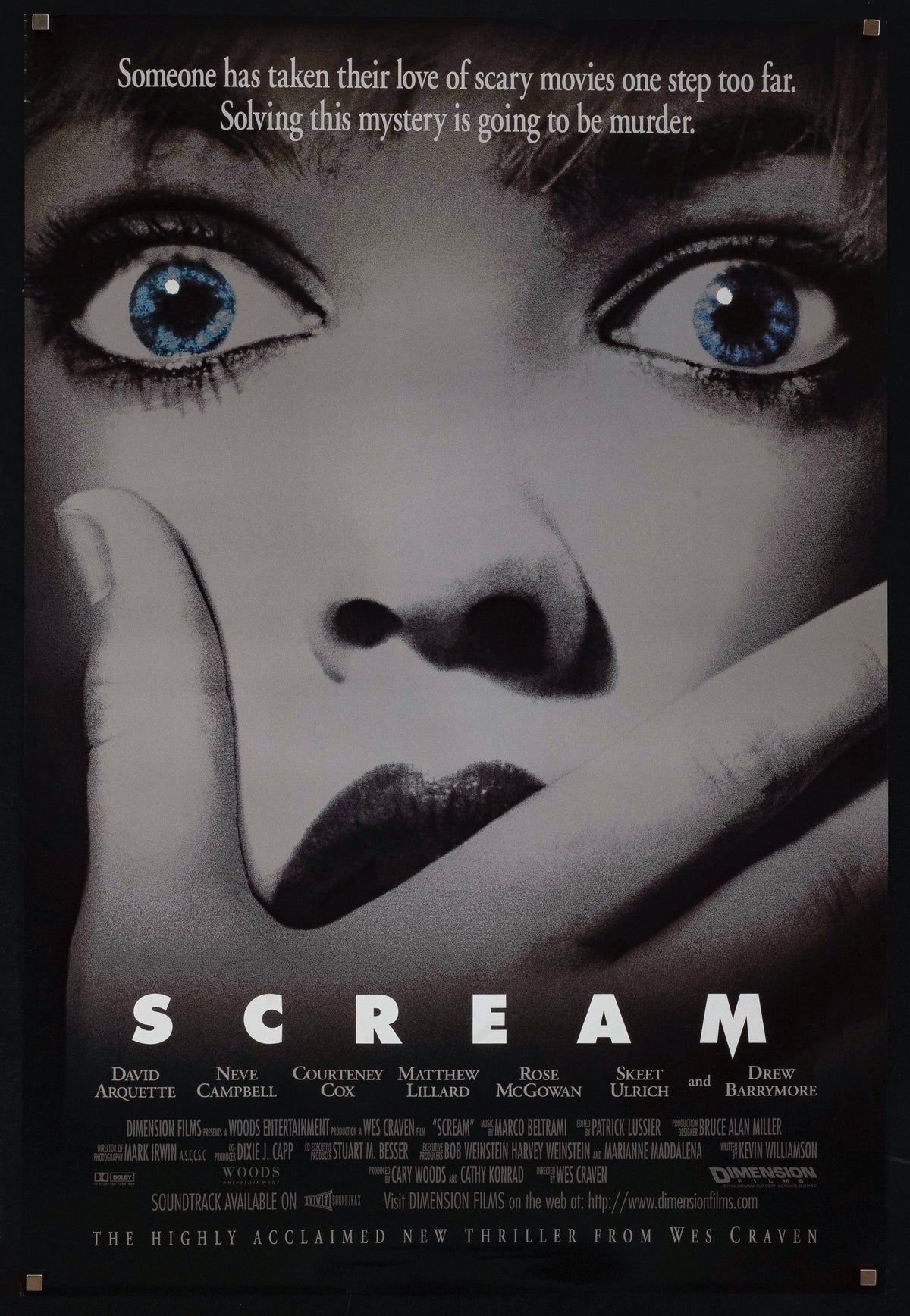 Scream Original Vintage Movie Poster