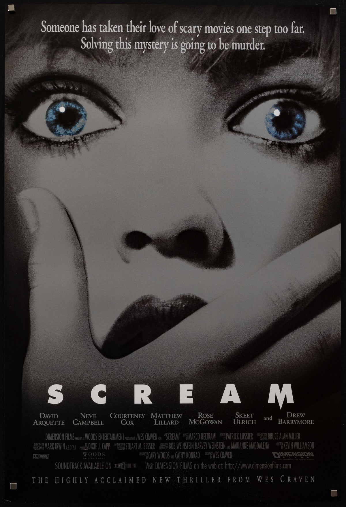 Scream Original Vintage Movie Poster