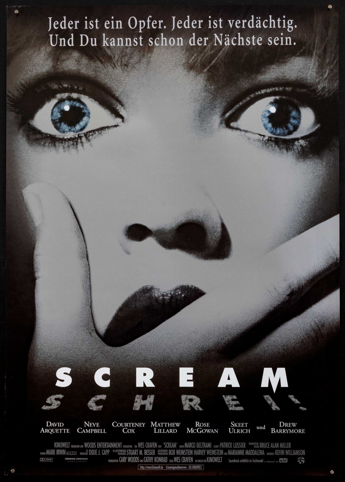 Scream Original Vintage Movie Poster