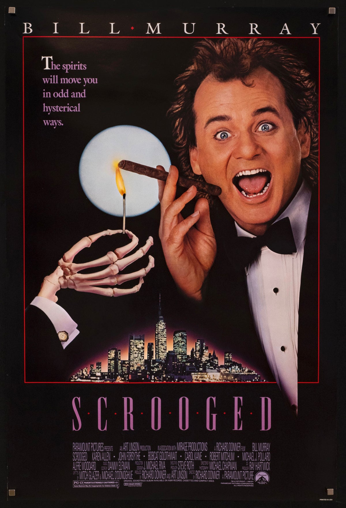 Scrooged Original Vintage Movie Poster