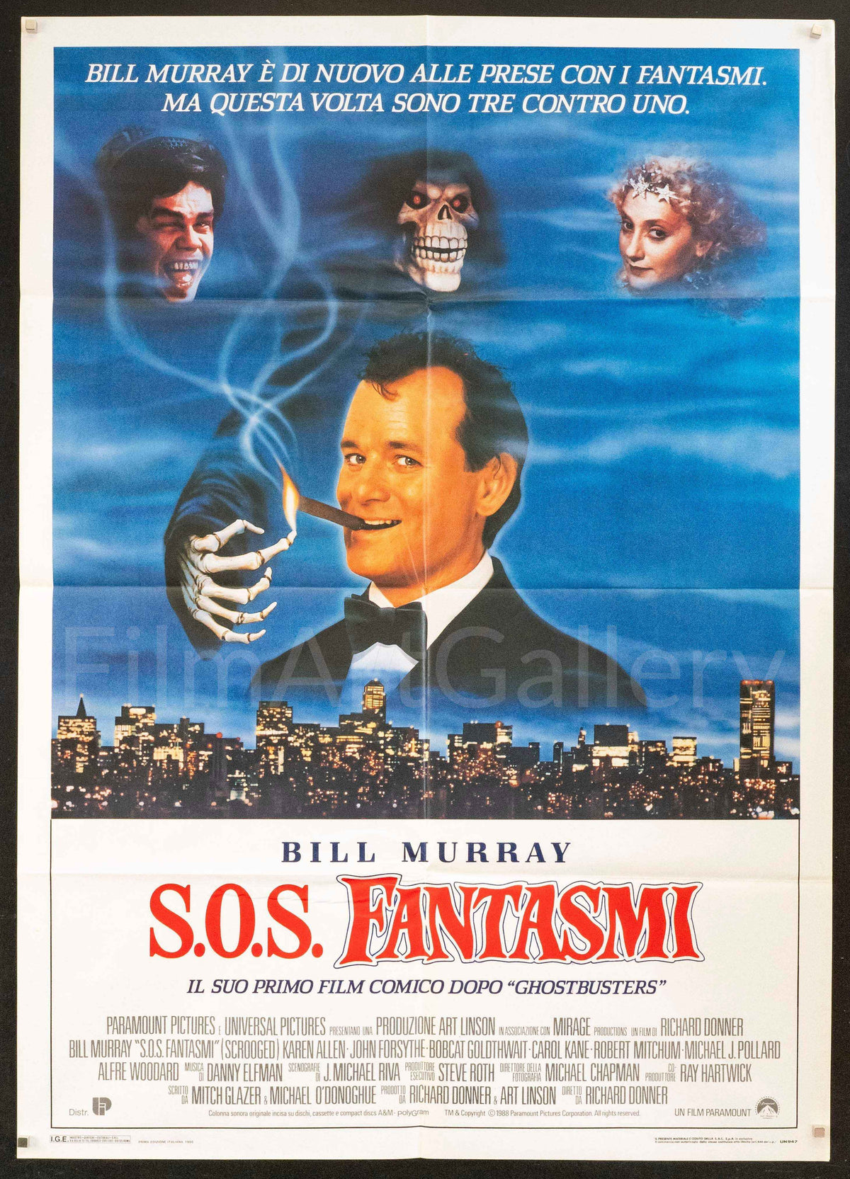 Scrooged Original Vintage Movie Poster