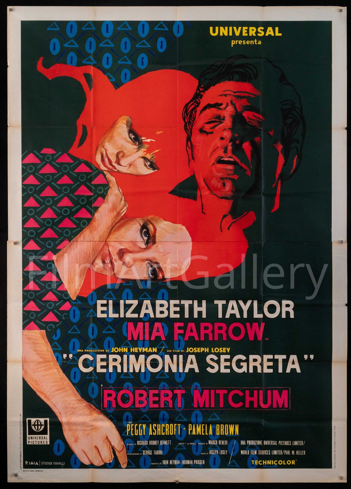 Secret Ceremony Original Vintage Movie Poster