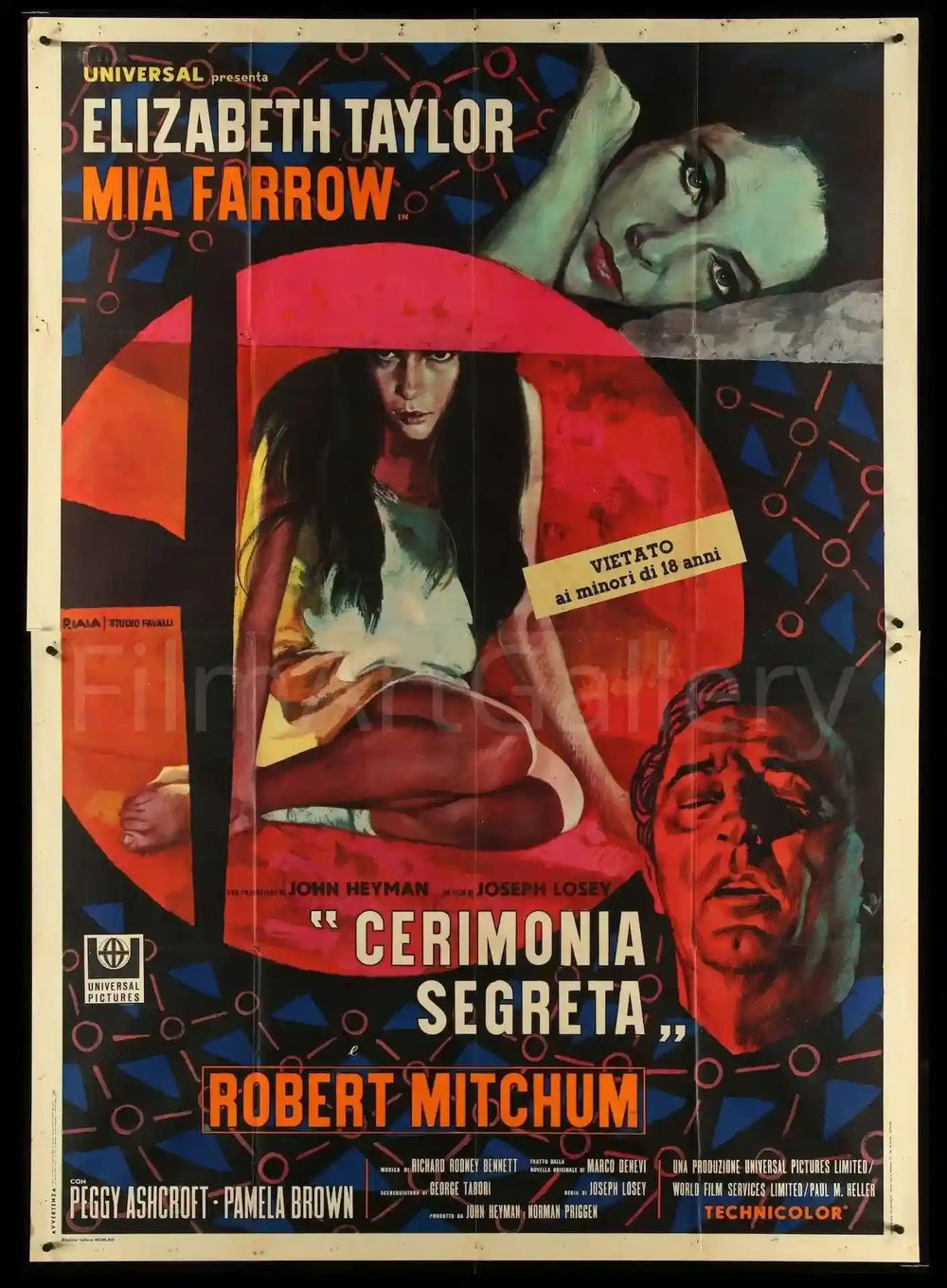 Secret Ceremony Original Vintage Movie Poster