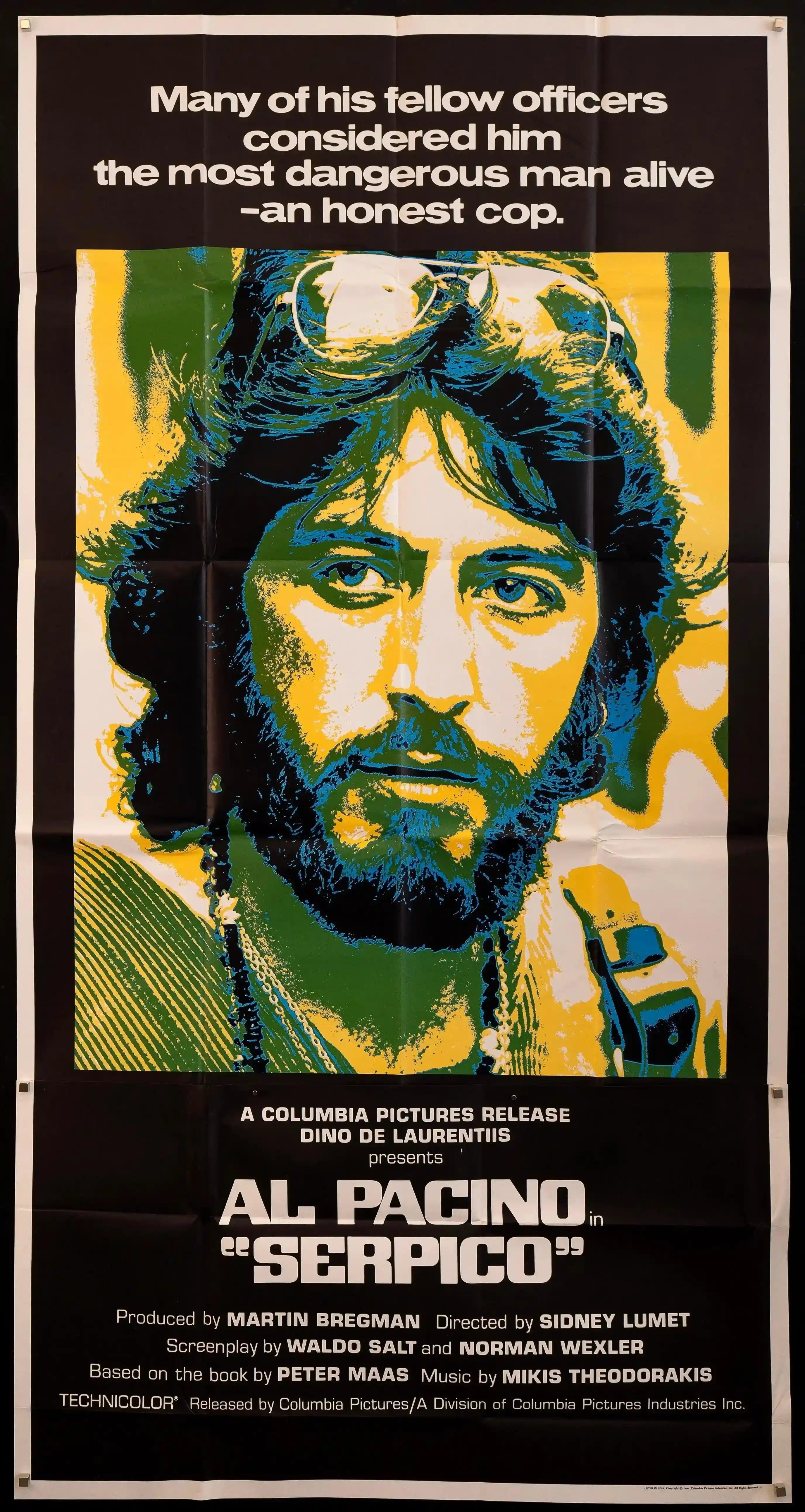 Serpico Movie Poster 1974 3 Sheet 41x81 serpico-movie-poster-1974-3-sheet-41x81