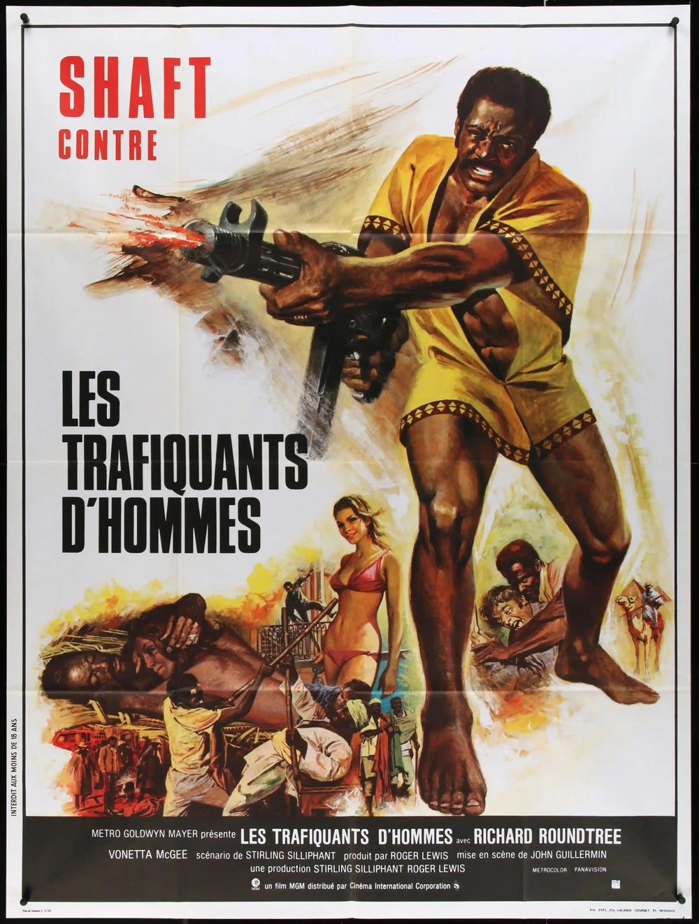 Shaft In Africa Original Vintage Movie Poster