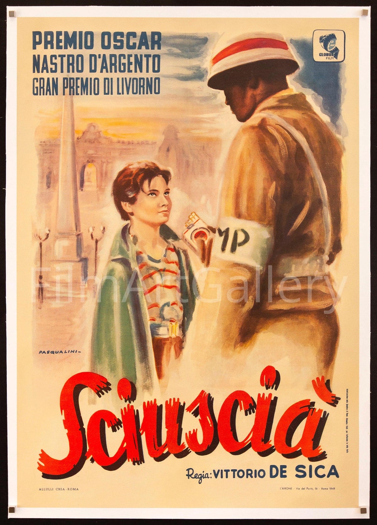 Shoeshine (Sciuscia) Italian 1 foglio (26x37) Original Vintage Movie Poster