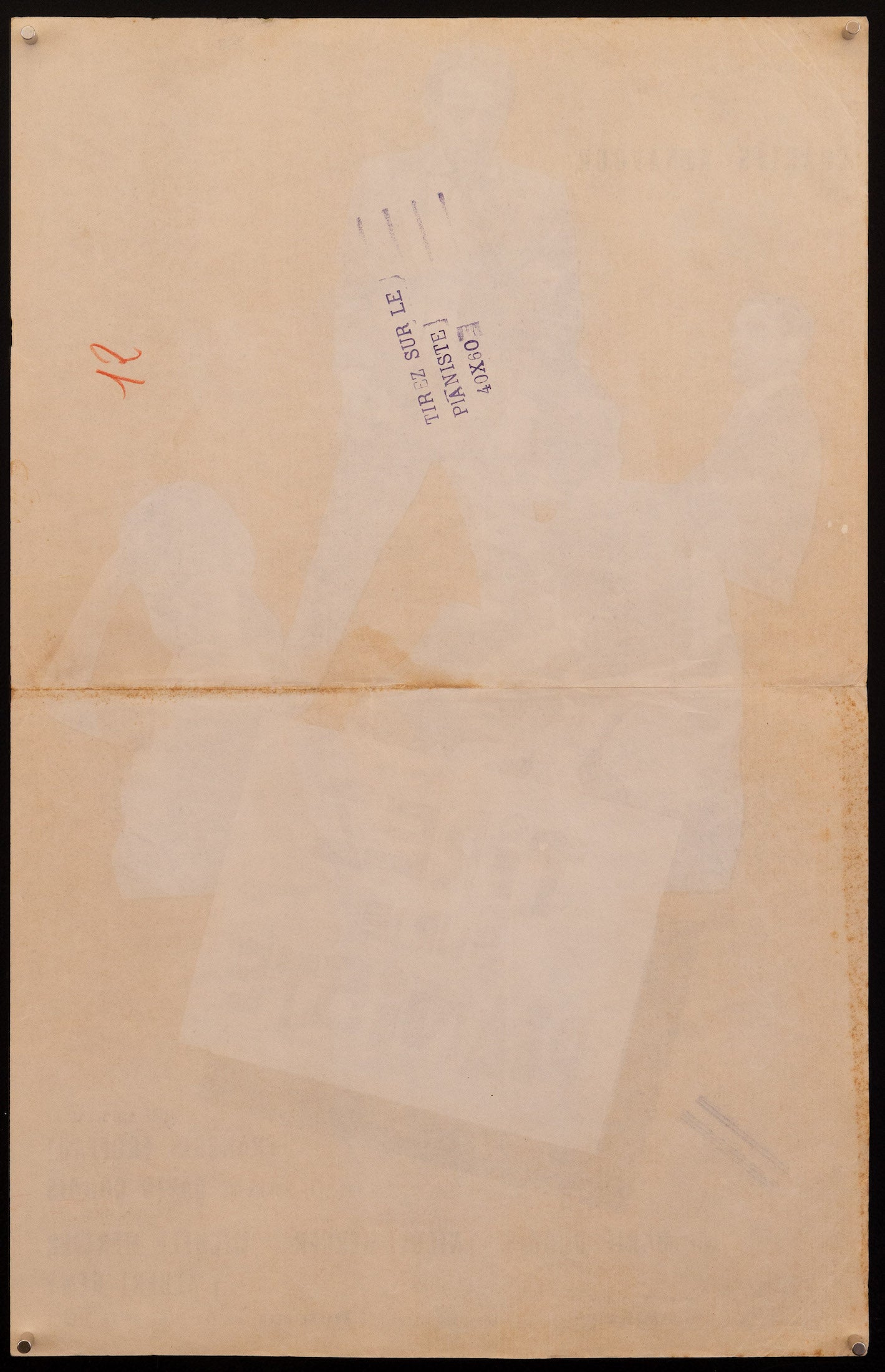 Shoot the Piano Player (Tirez Sur Le Pianiste) Original Vintage Movie Poster