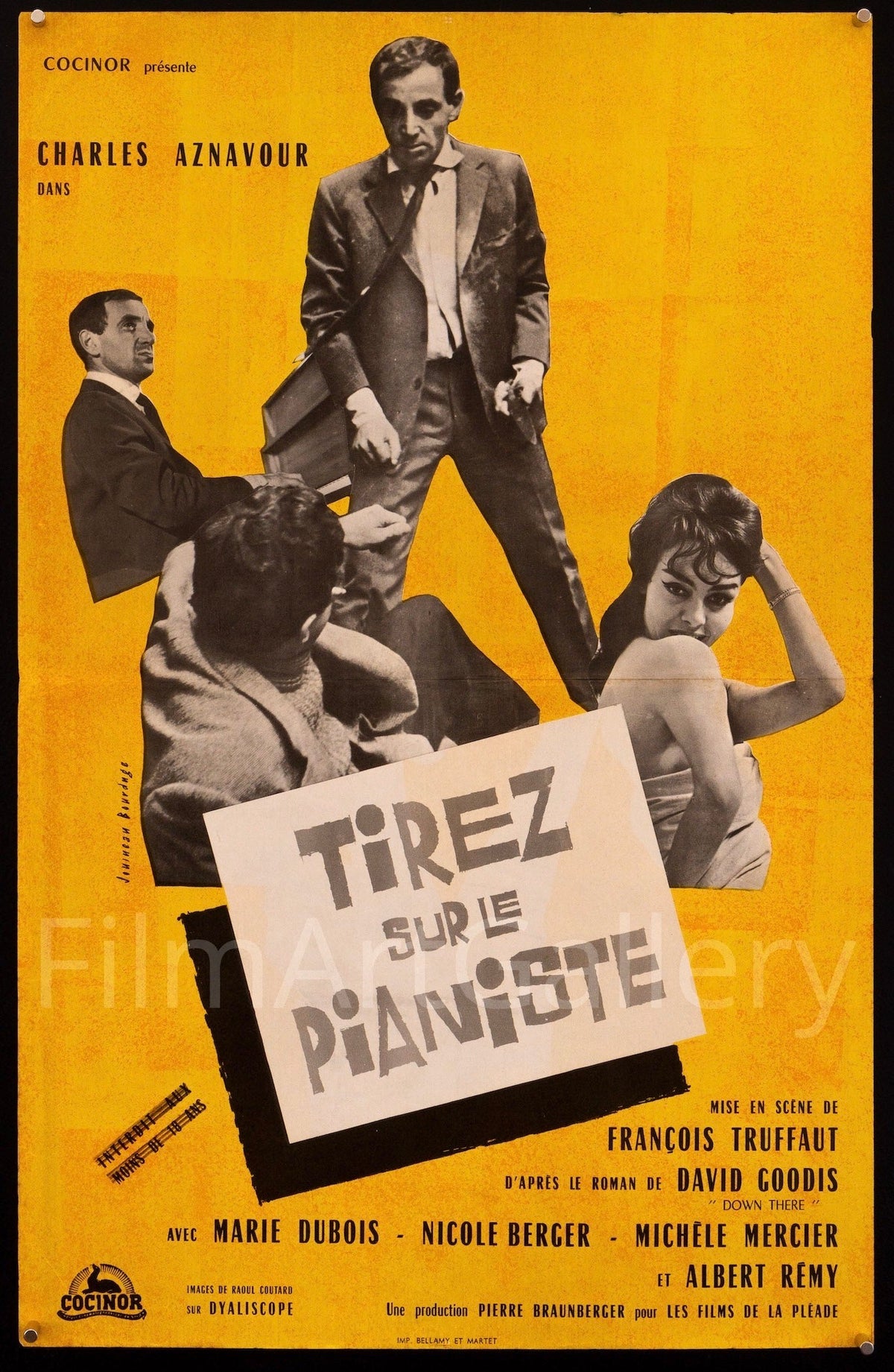 Shoot the Piano Player (Tirez Sur Le Pianiste) Original Vintage Movie Poster