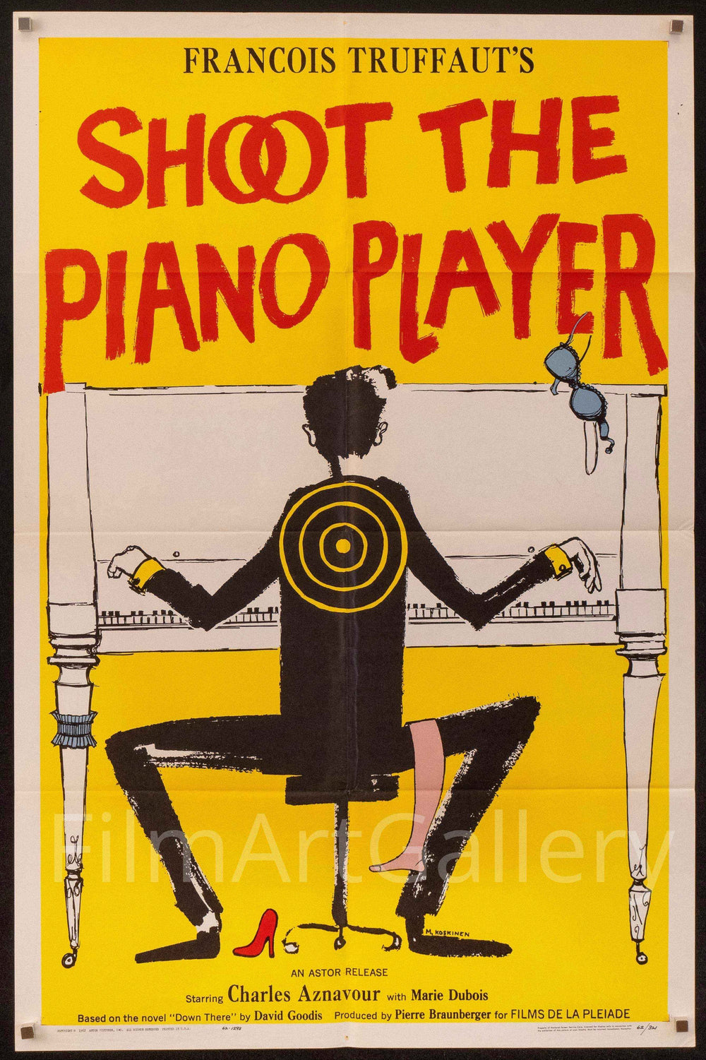 Shoot the Piano Player (Tirez Sur Le Pianiste) Original Vintage Movie Poster