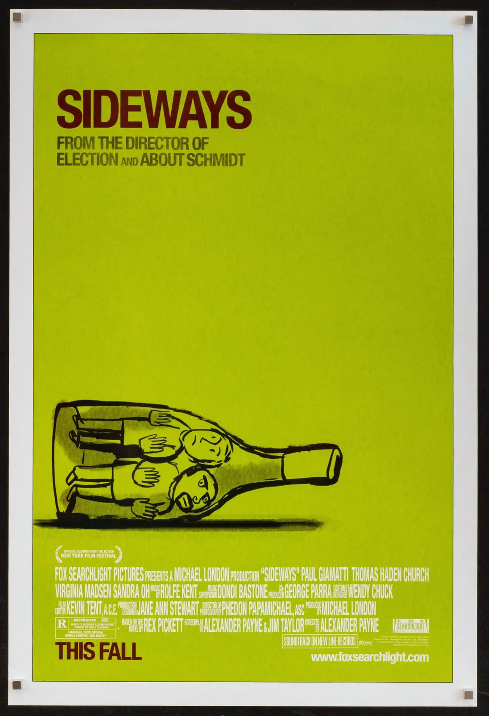 Sideways Original Vintage Movie Poster