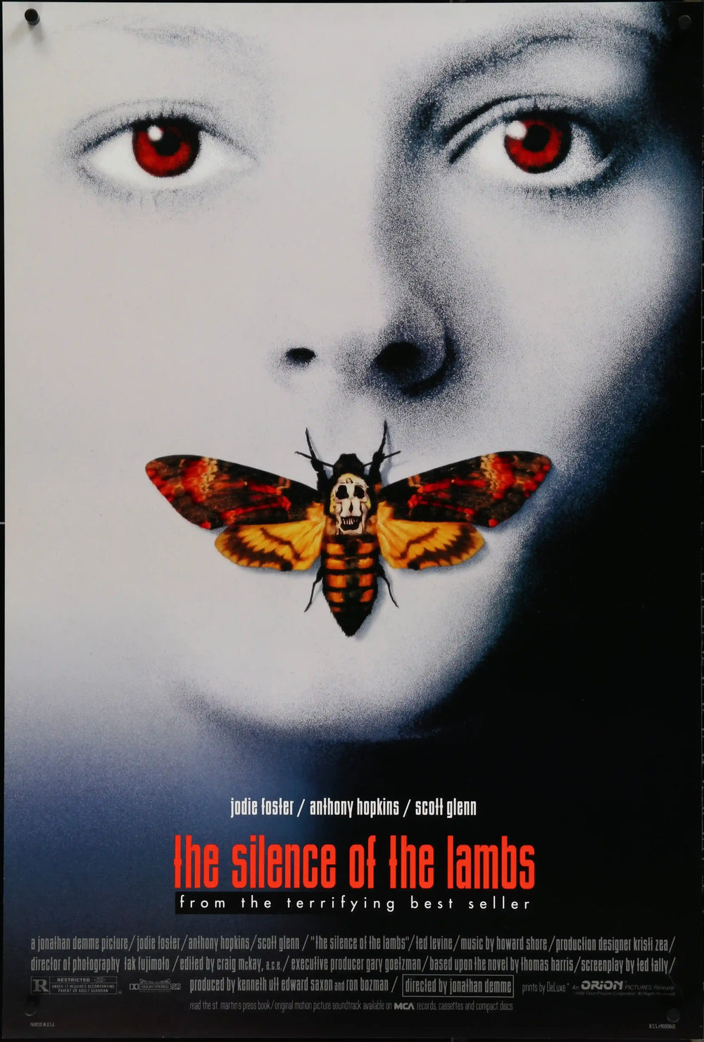 Silence of the Lambs Original Vintage Movie Poster