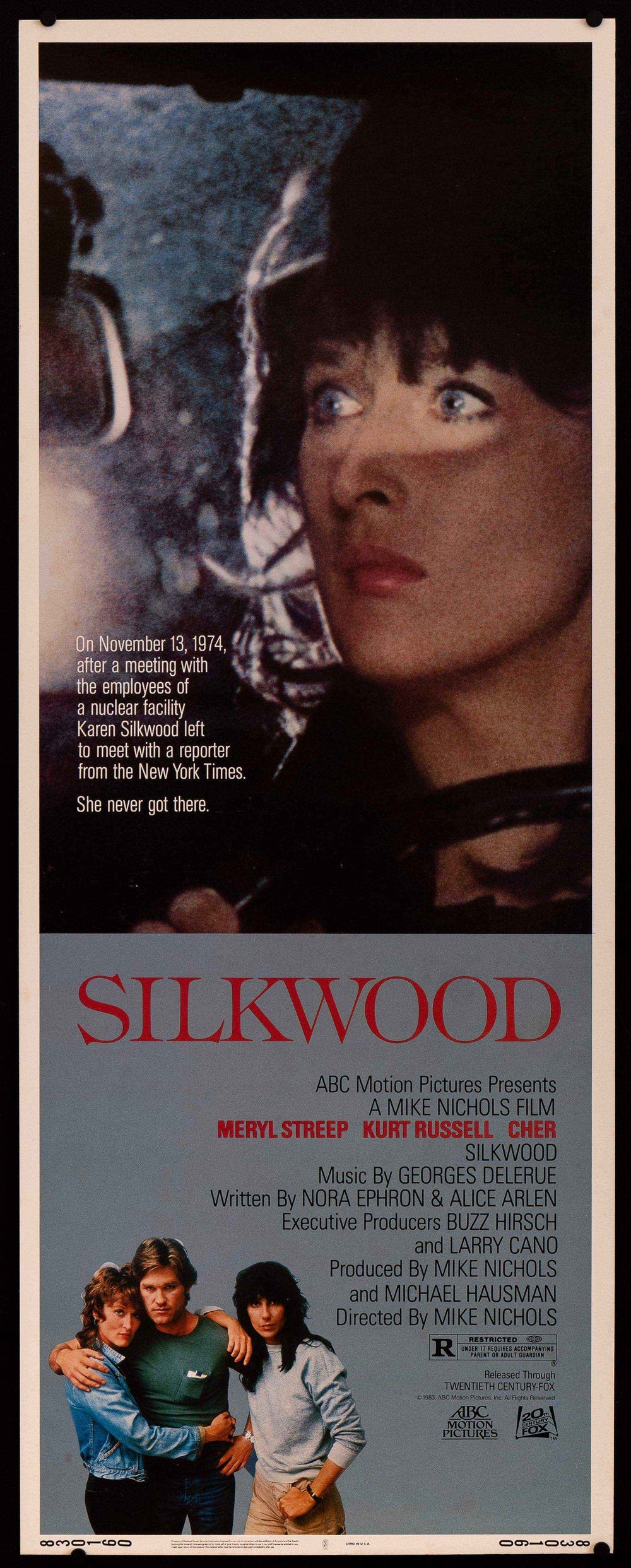 Silkwood Original Vintage Movie Poster