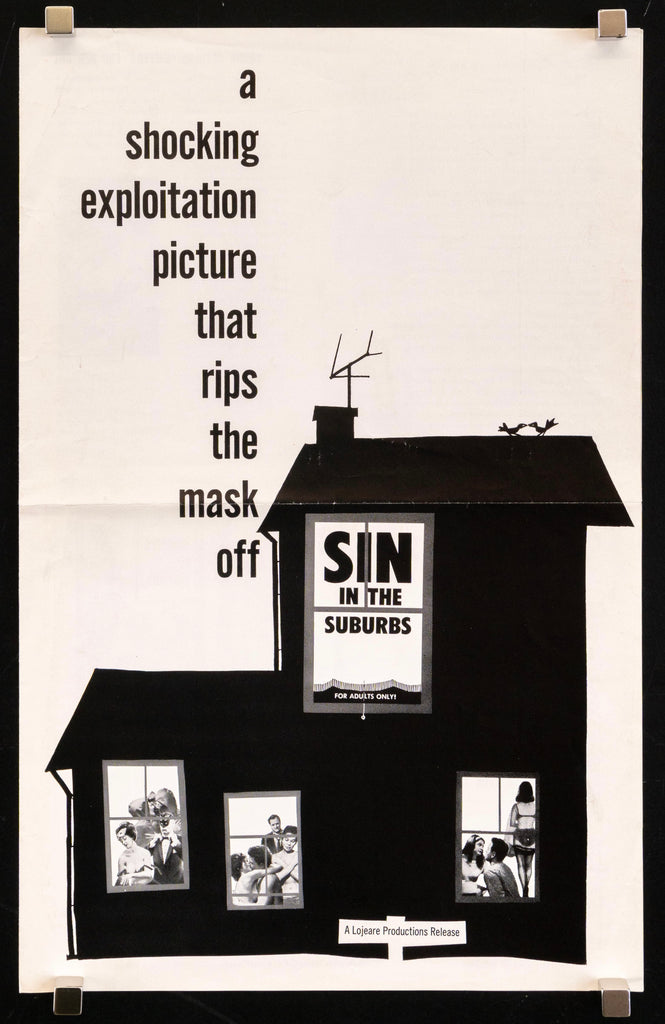 Sin In the Suburbs Original Vintage Movie Poster