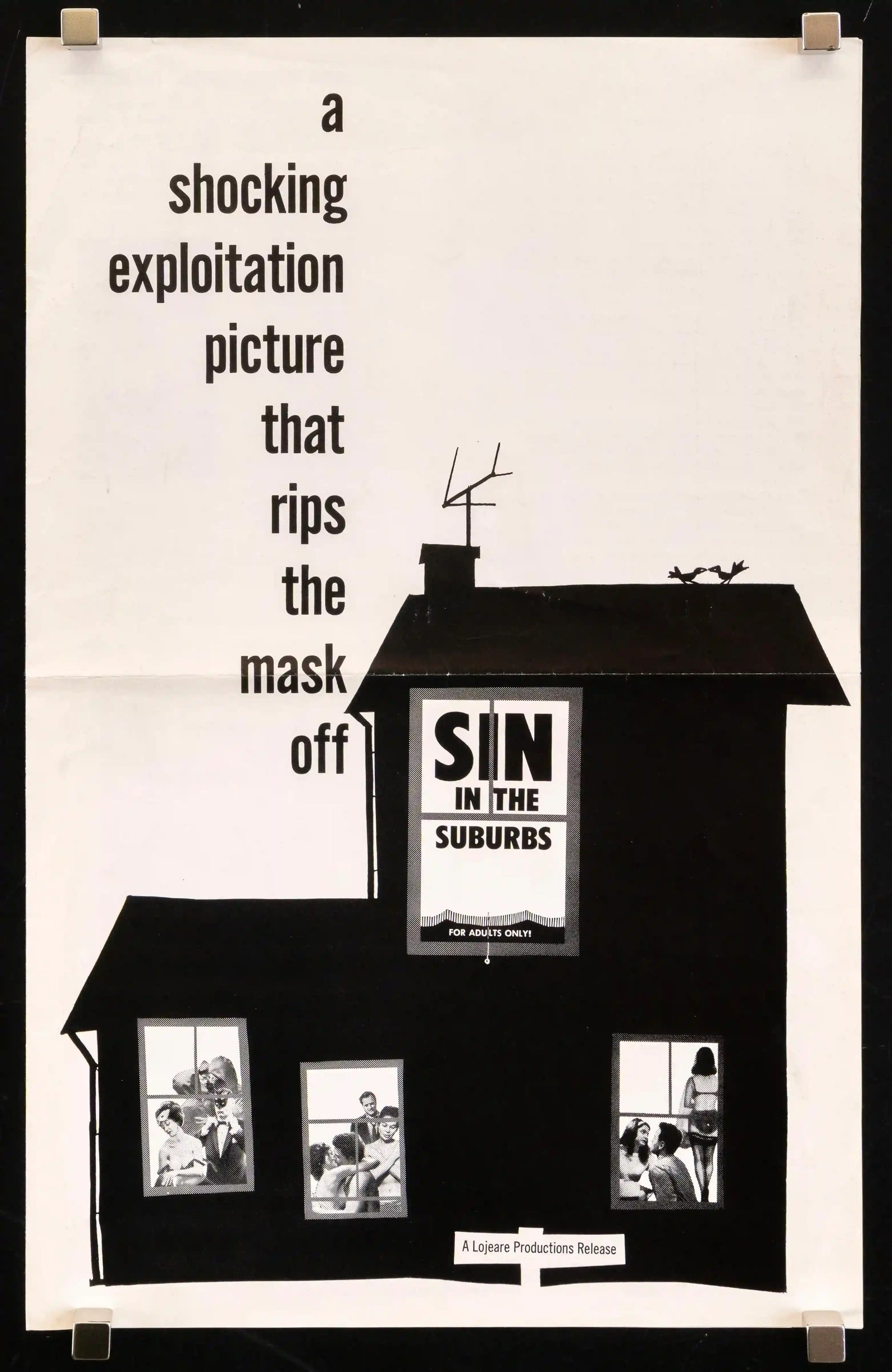 Sin In the Suburbs Original Vintage Movie Poster
