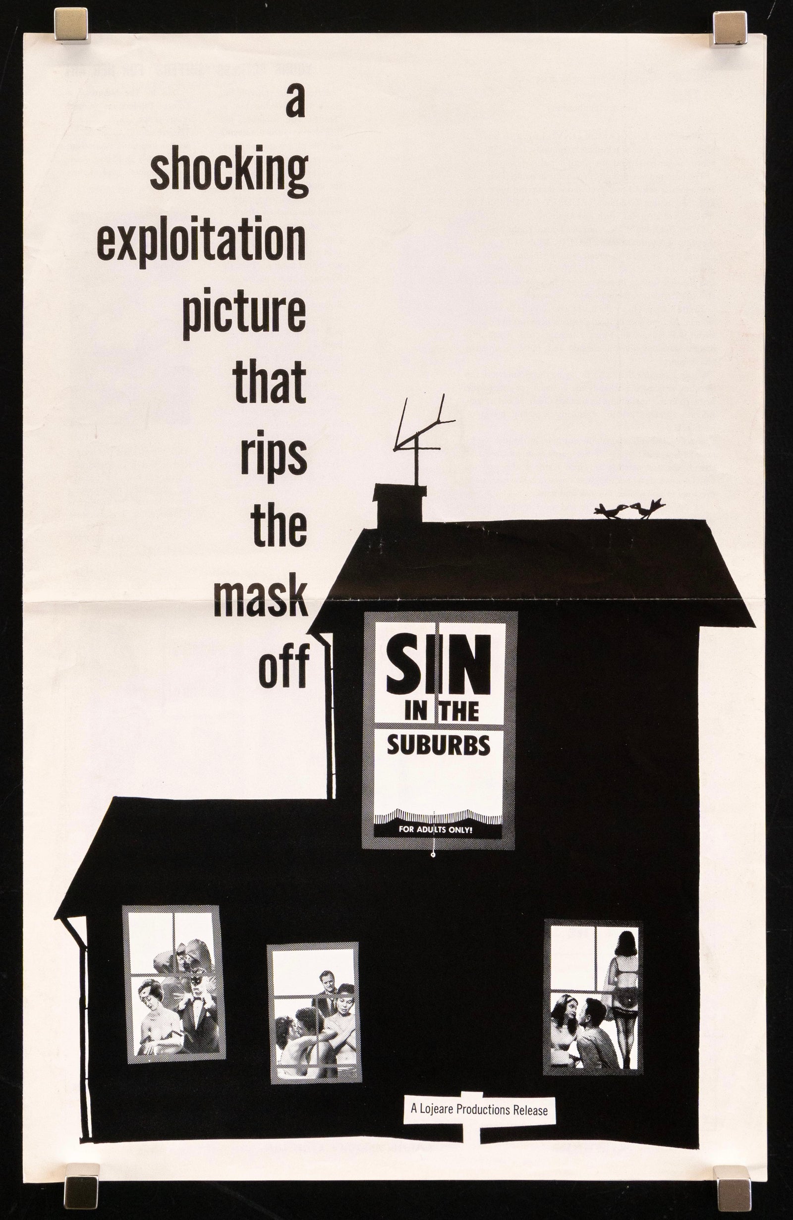 Sin In the Suburbs Original Vintage Movie Poster
